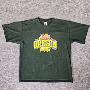 Vintage Oregon Ducks Official Tostitos Fiesta Bowl Champions 2002 Shirt XL Green